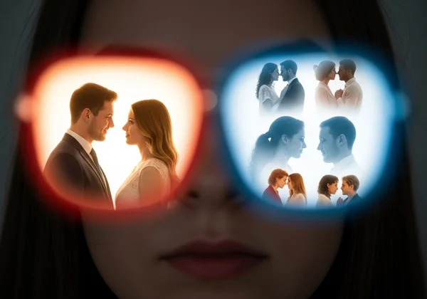Societal expectations filtering one's perception of love
