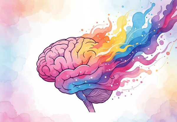 A colorful abstract representation of the mind and fluid sexuality