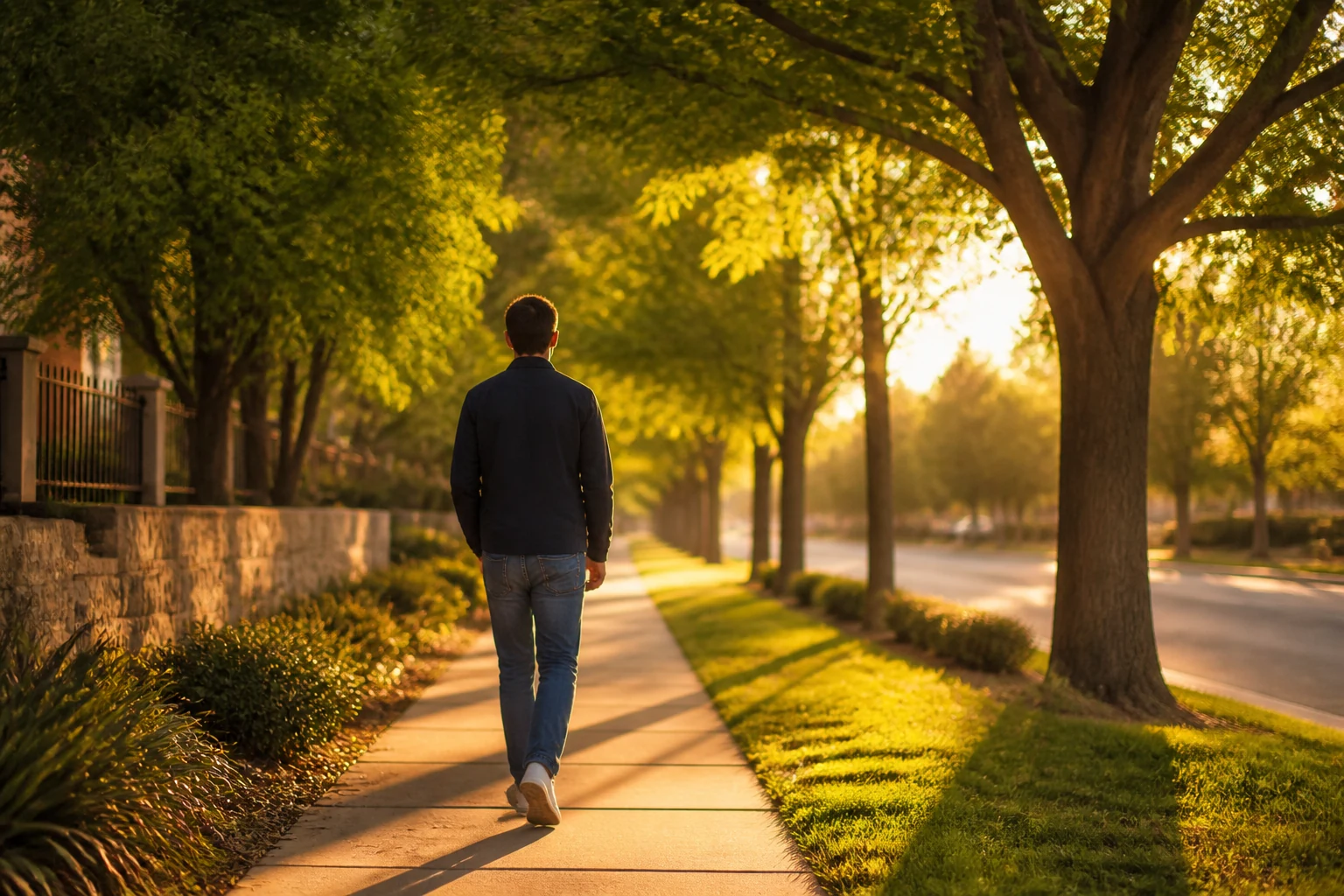 Quiet walk after self discovery